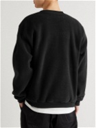 Neighborhood - Logo-Embroidered Fleece Sweatshirt - Black