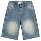 Dime Men's Classic Denim Shorts in Sandblasted Indigo