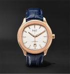 Piaget - Polo S Automatic 42mm 18-Karat Rose Gold and Alligator Watch, Ref. No. G0A43010 - Blue