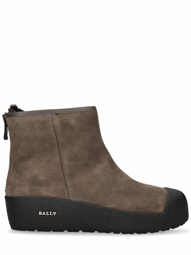 Photo: BALLY - 30mm Guard Suede & Rubber Boots