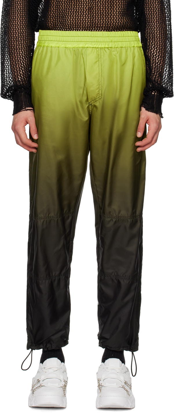 Photo: 44 Label Group Green & Black Grief Spray Track Pants