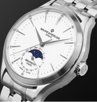 Baume & Mercier - Clifton Baumatic Automatic Moon-Phase 42mm Stainless Steel Watch, Ref. No. M0A10552 - White