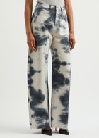 Marques' Almeida Tie-dye Wide-leg Jeans Cream