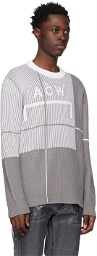 A-COLD-WALL* Gray Grid Sweater
