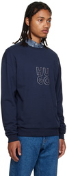 Hugo Navy Bonded Sweatshirt