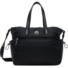 Moncler Enfant Baby Black Logo Diaper Bag