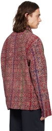 Kartik Research Red & Beige Embroidered Jacket