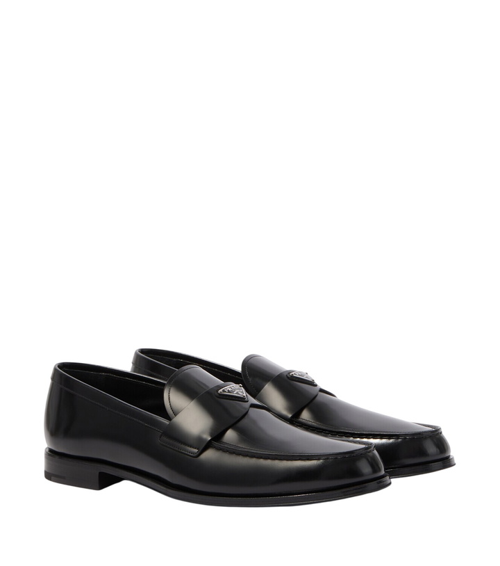 Photo: Prada Logo leather loafers
