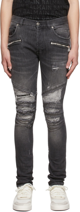 Photo: Balmain Black Denim Jeans