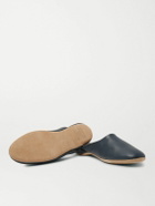 Derek Rose - Morgan Leather Slippers - Blue