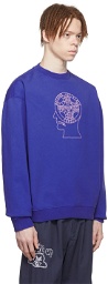 Brain Dead Blue Cotton Sweatshirt