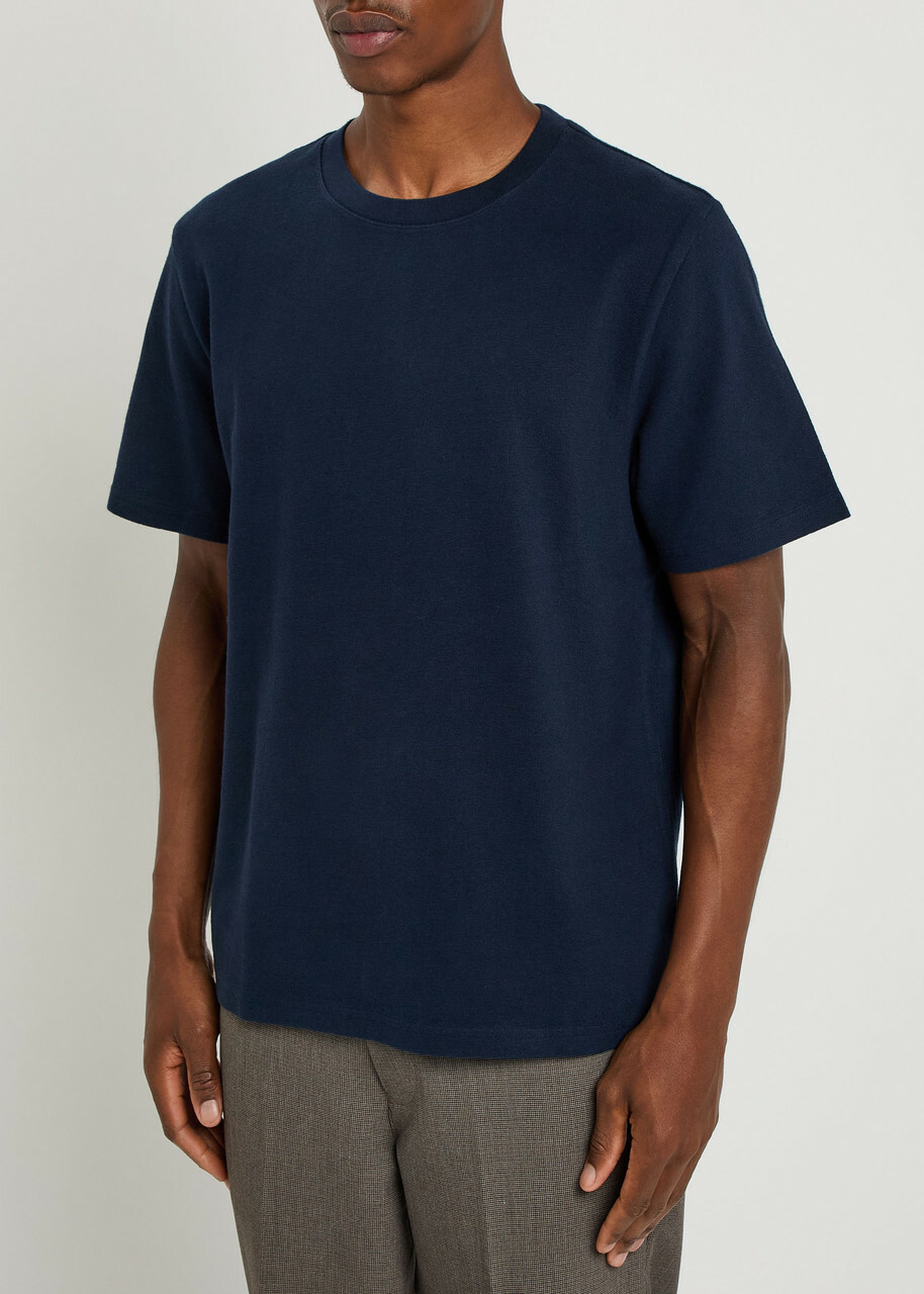 Wax London Dean Cotton T-shirt Navy