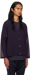 NEEDLES Purple Embroidered Cardigan