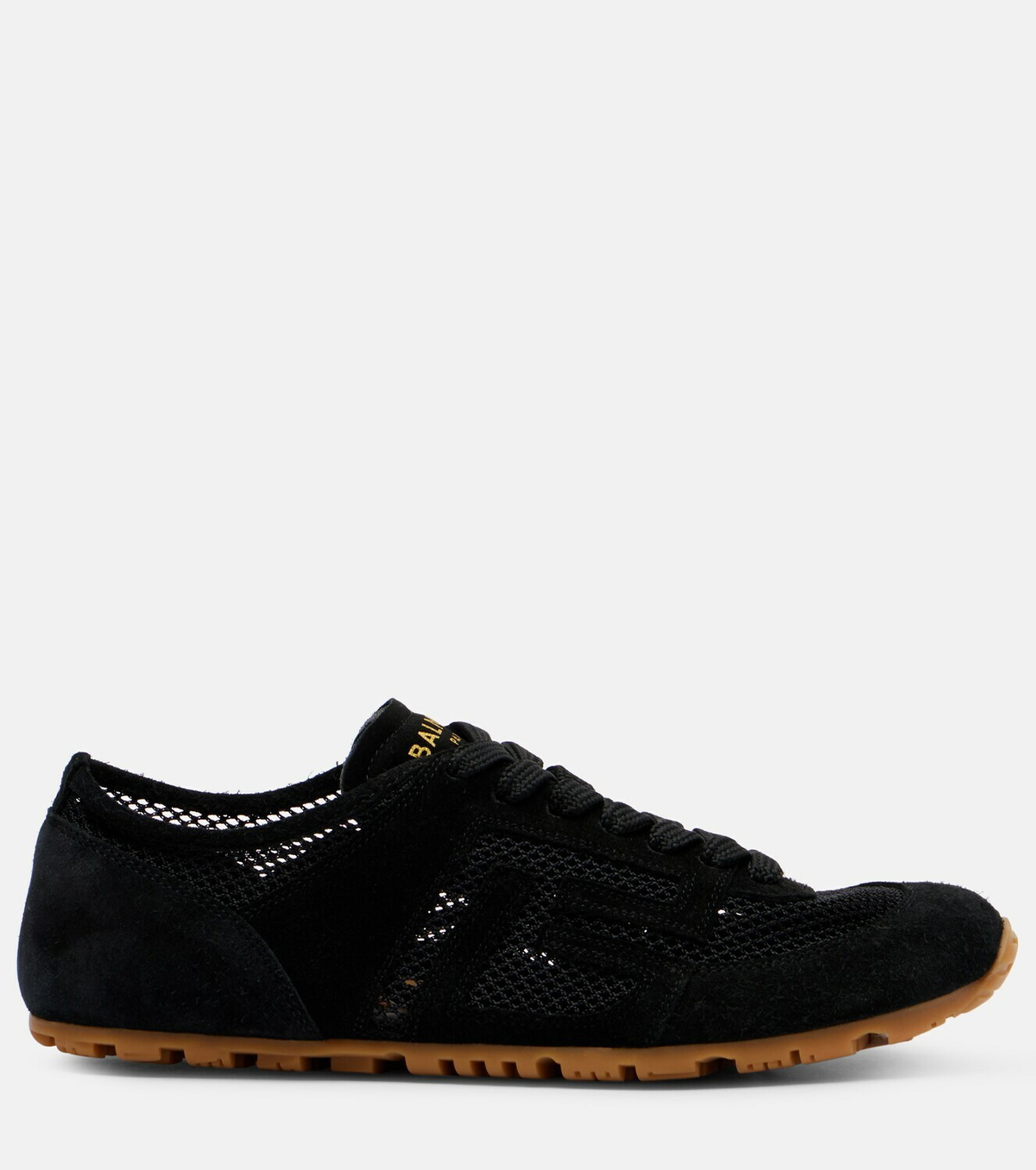 Balmain Runner suede-trimmed sneakers
