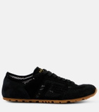 Balmain Runner suede-trimmed sneakers