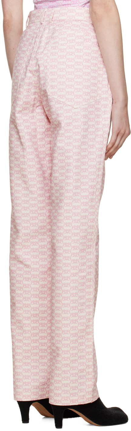 BONBOM Off-White & Pink Noh Jeans