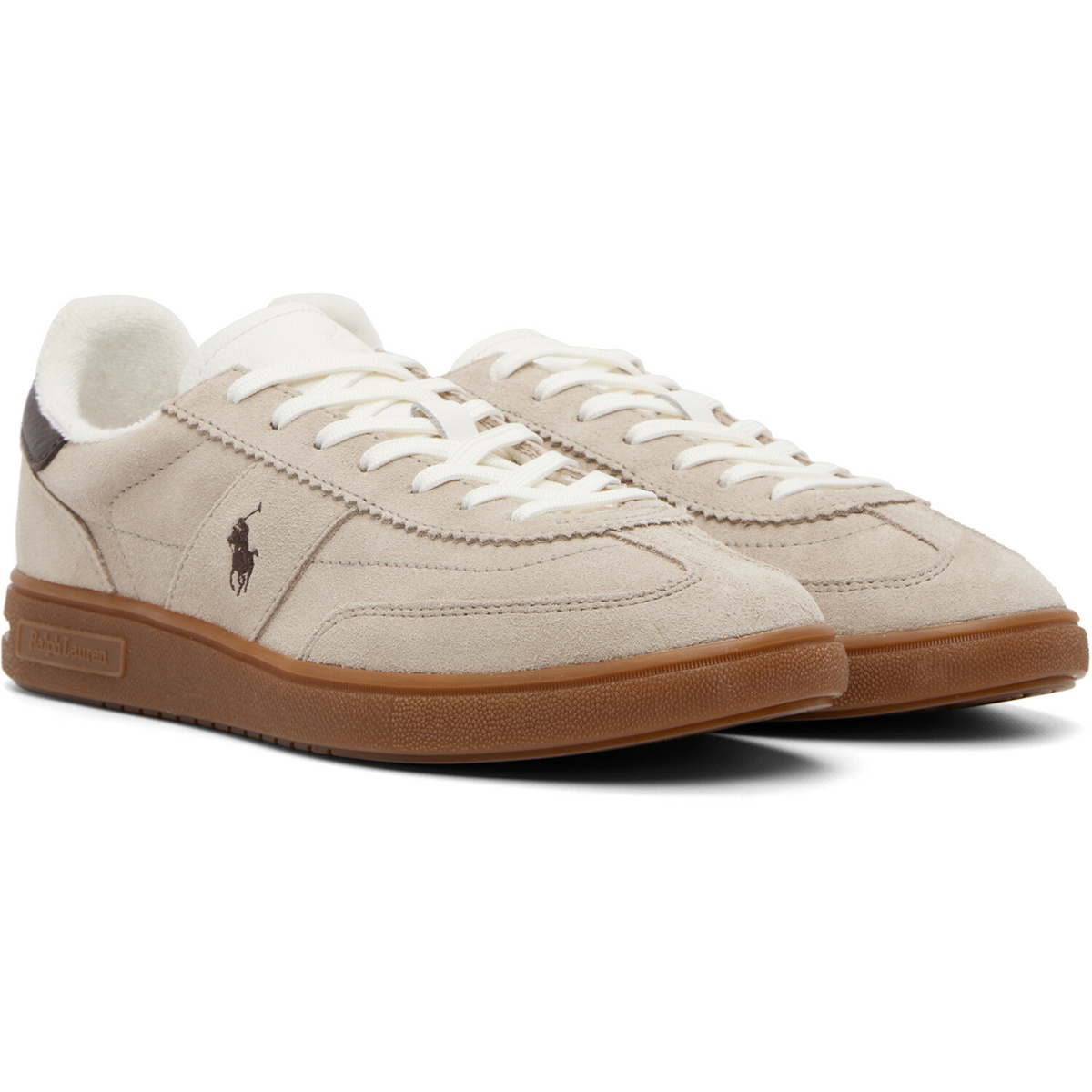 Polo Ralph Lauren Beige Bedford Suede Sneakers