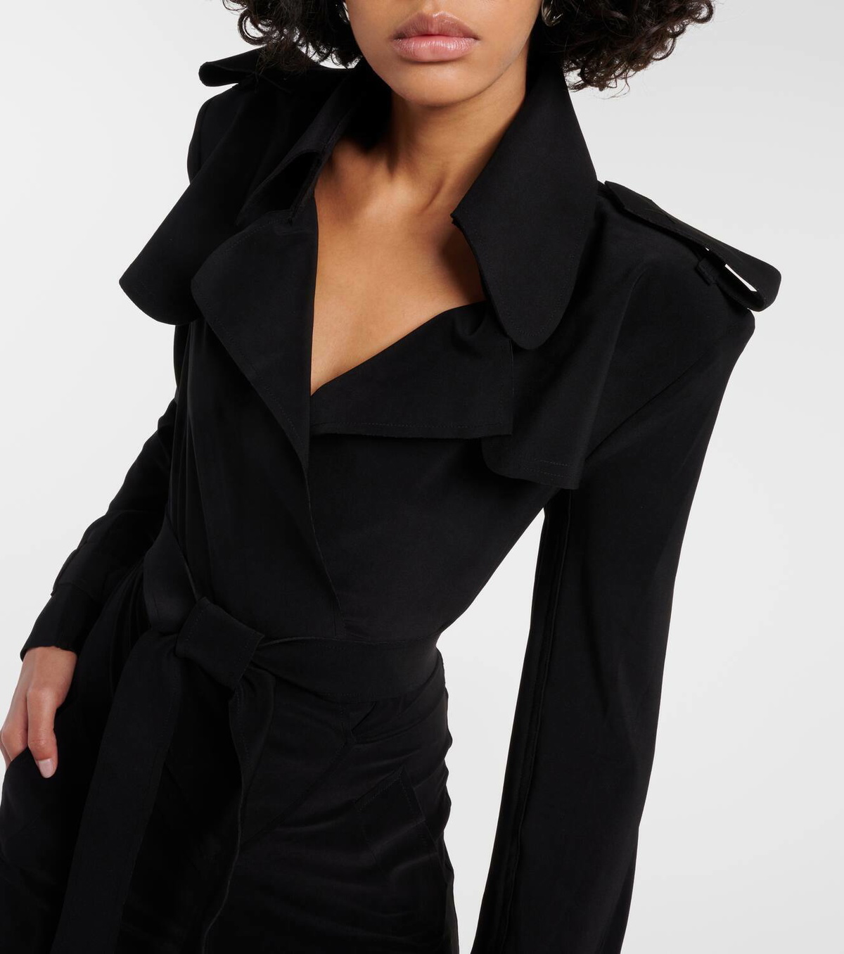 NORMA KAMALI ノーマカマリ ワンピース Belted jersey 737027 Norma Kamali Belted jersey jumpsuit Norma Kamali