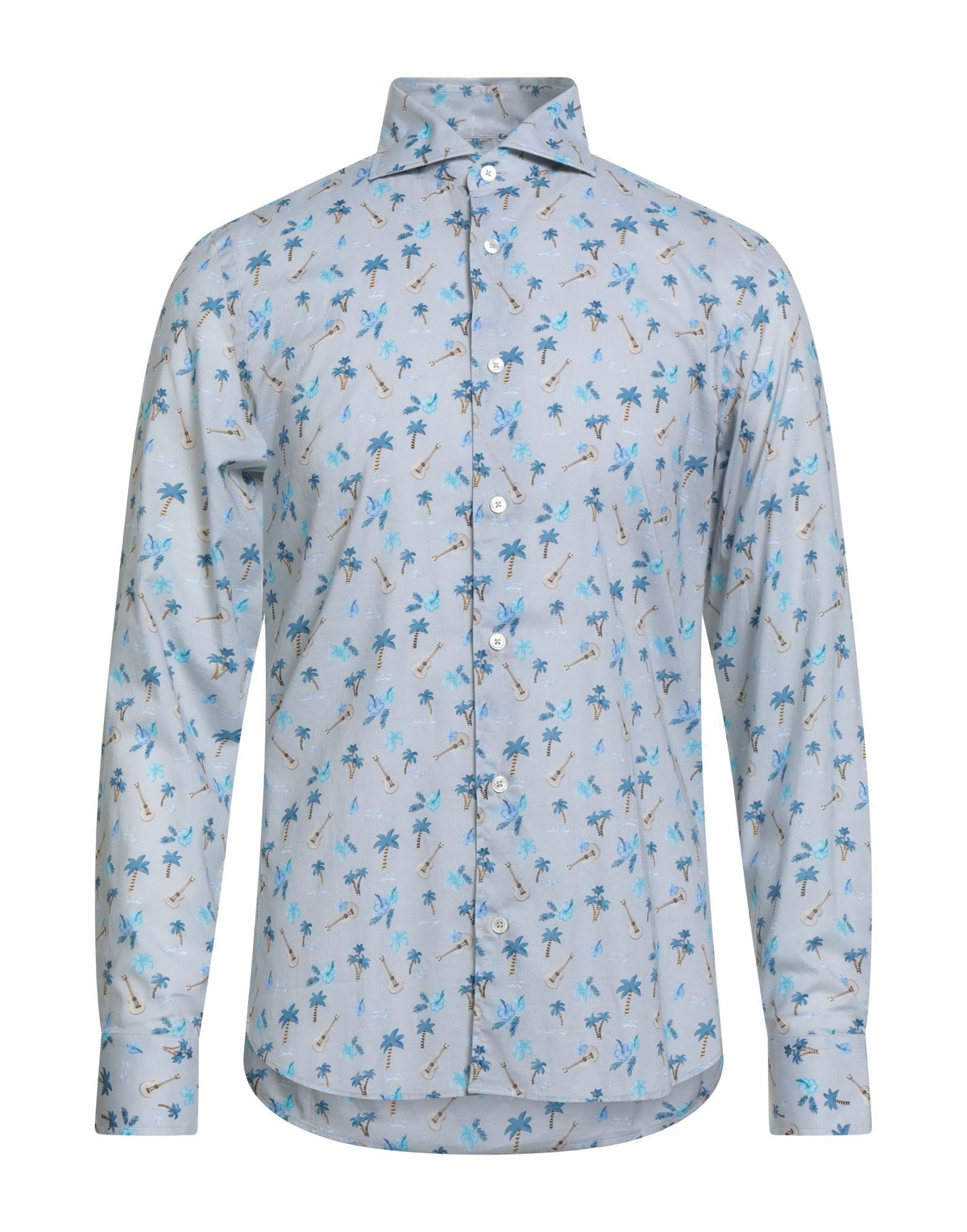 Fedeli Mens Shirt in Grey