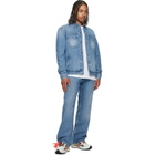Off-White Blue Half Arrow Denim Skate Jacket