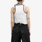 Y/Project Women's Multiscarf Tank Top in White