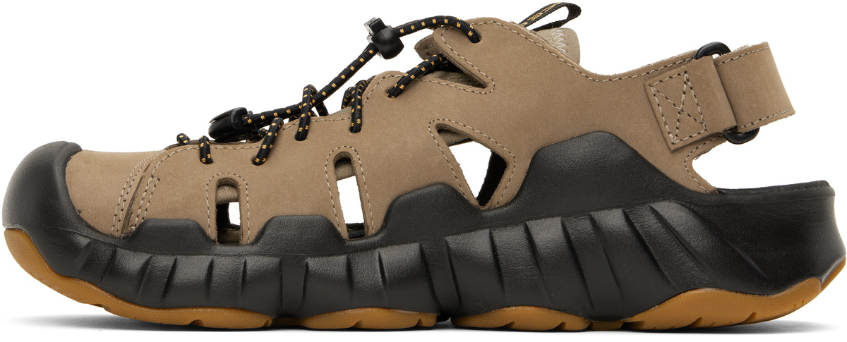 KEEN Taupe Hyperport Fisherman Leather Sandals