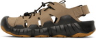 KEEN Taupe Hyperport Fisherman Leather Sandals