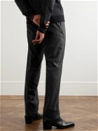 Ralph Lauren Purple label - Straight-Leg Pleated Wool Trousers - Gray