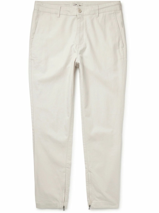 Photo: Onia - Traveller Tapered Cotton-Blend Trousers - Neutrals