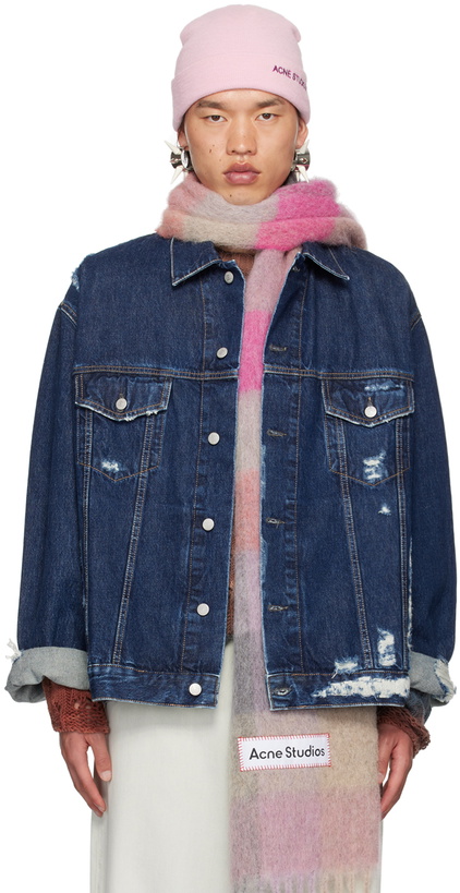 Photo: Acne Studios Blue Distressed Denim Jacket