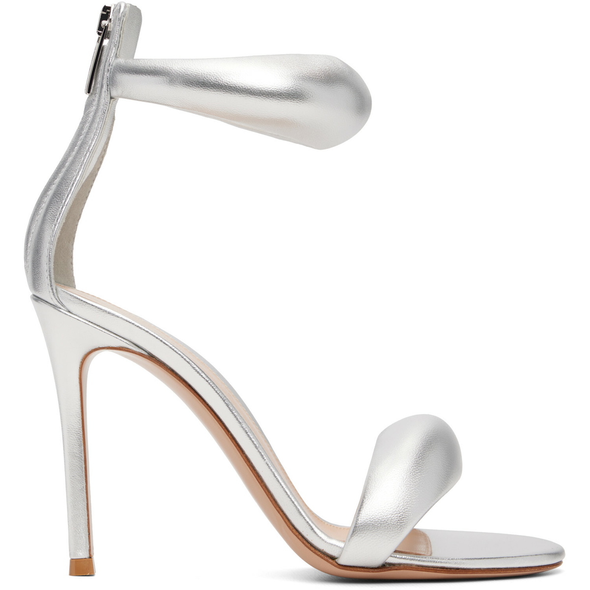 Gianvito Rossi Silver Bijoux Heeled Sandals