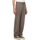Editions M.R Brown Stripe Pant High-Waisted Trousers