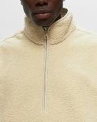 Calvin Klein Jeans Half Zip Sherpa Beige Fleece Jackets/Half Zips