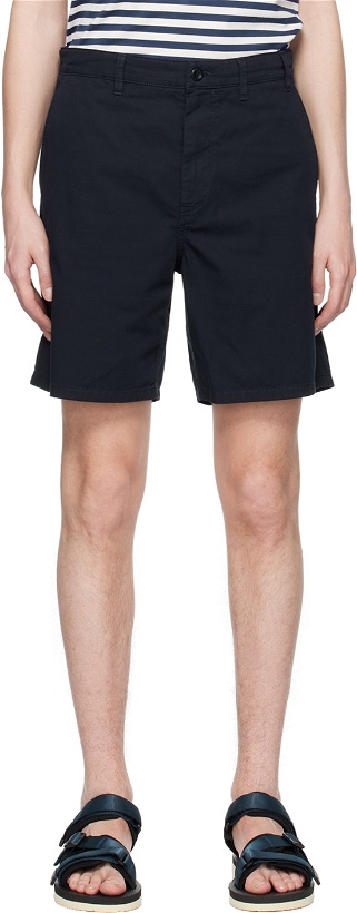 Photo: NORSE PROJECTS Navy Aros Shorts