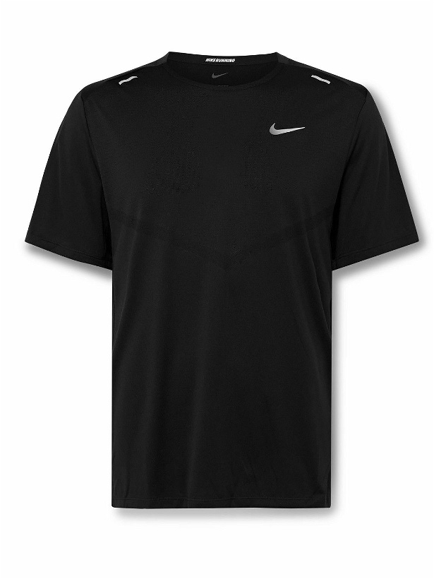 Photo: Nike Running - Rise 365 Slim-Fit Dri-FIT ADV TechKnit T-Shirt - Black