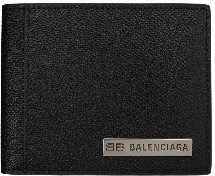 Photo: Balenciaga Black BB Plate Wallet
