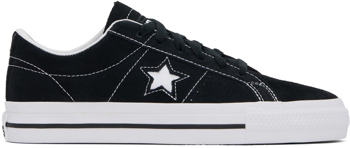 Photo: Converse Black One Star Pro Low Top Sneakers