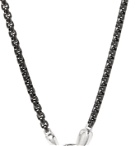 David Yurman - Blackened Stainless Steel Chain Necklace - Metallic