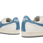 Diadora Men's Prestige  Sneaker in White/Blue Shadow