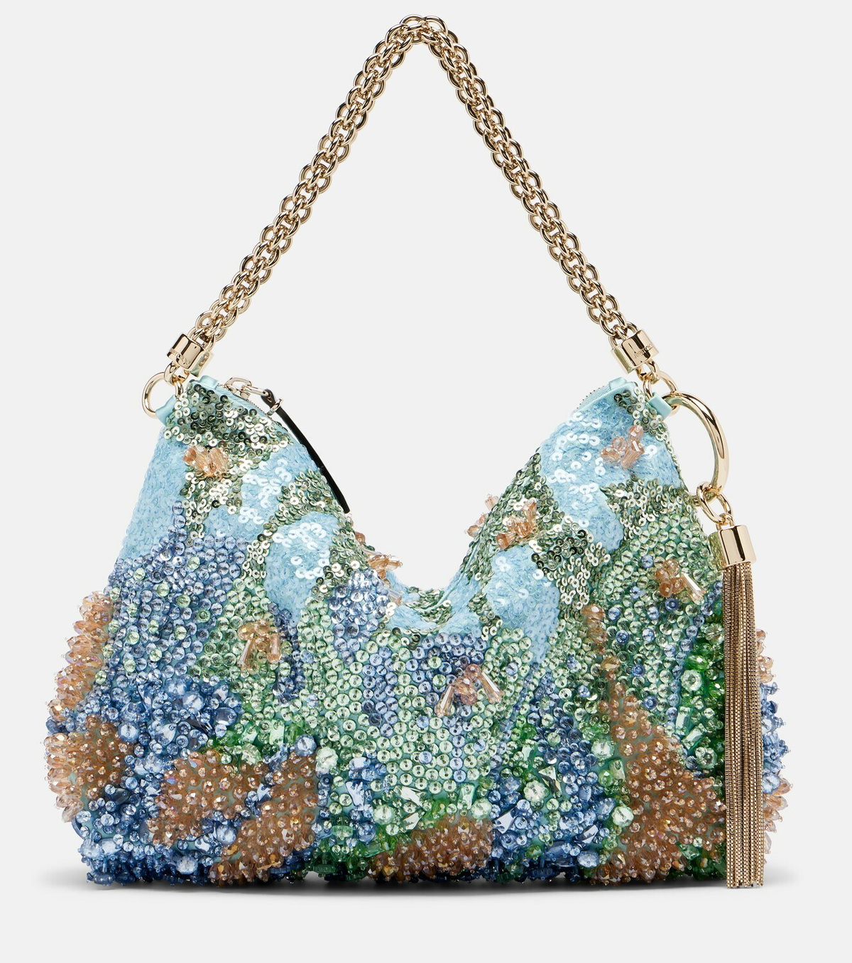 Jimmy Choo Callie Small brocade top-handle bag