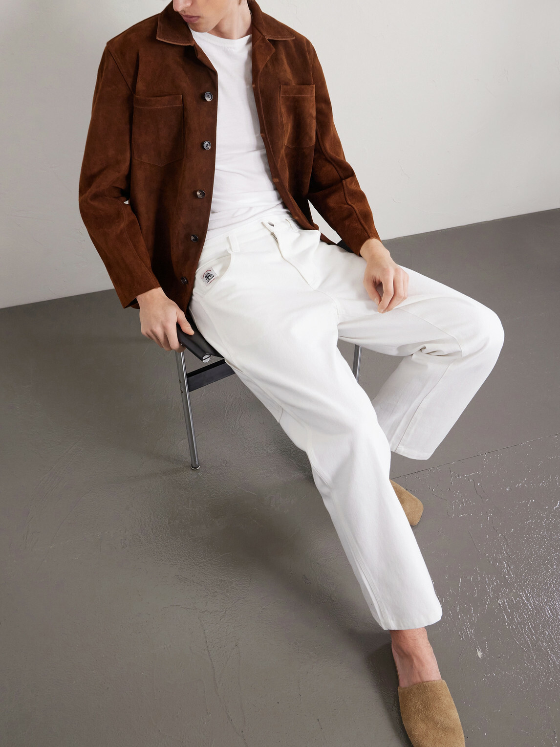 BODE - Knolly Brook Straight-Leg Cotton-Twill Trousers - White