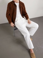 BODE - Knolly Brook Straight-Leg Cotton-Twill Trousers - White