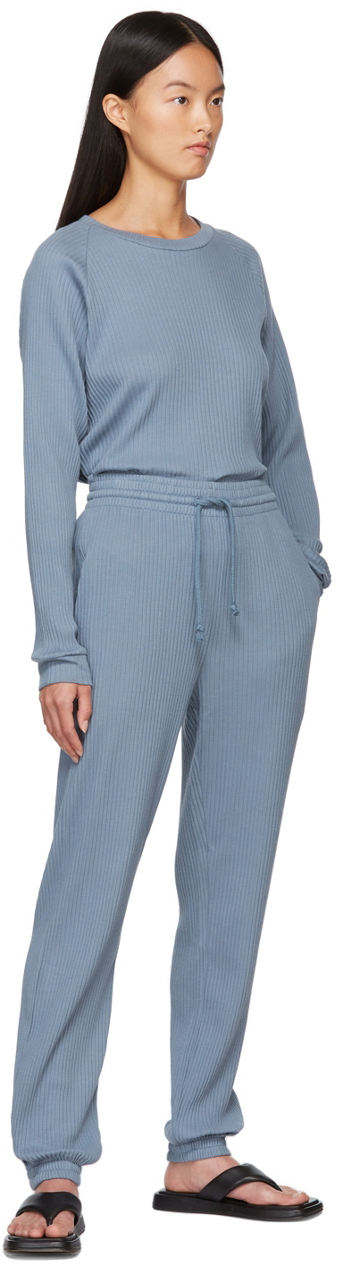 Baserange Blue Rib Lounge Pants Baserange