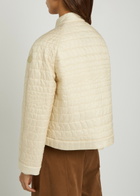 Moncler Aubrieta Quilted Nylon Jacket Cream