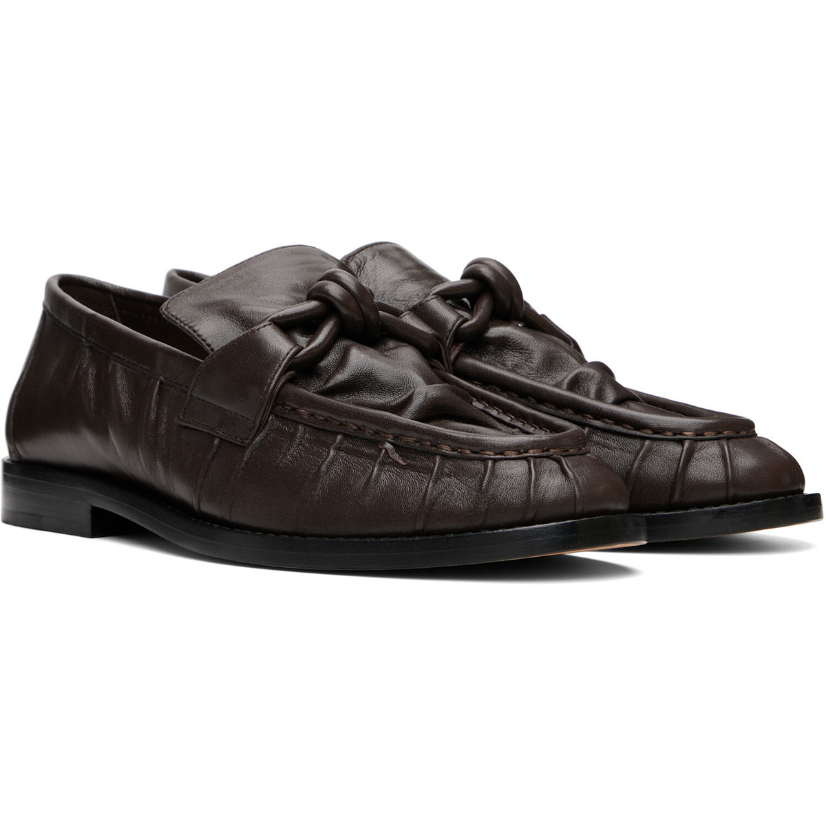 Bottega Veneta Brown Astaire Loafers