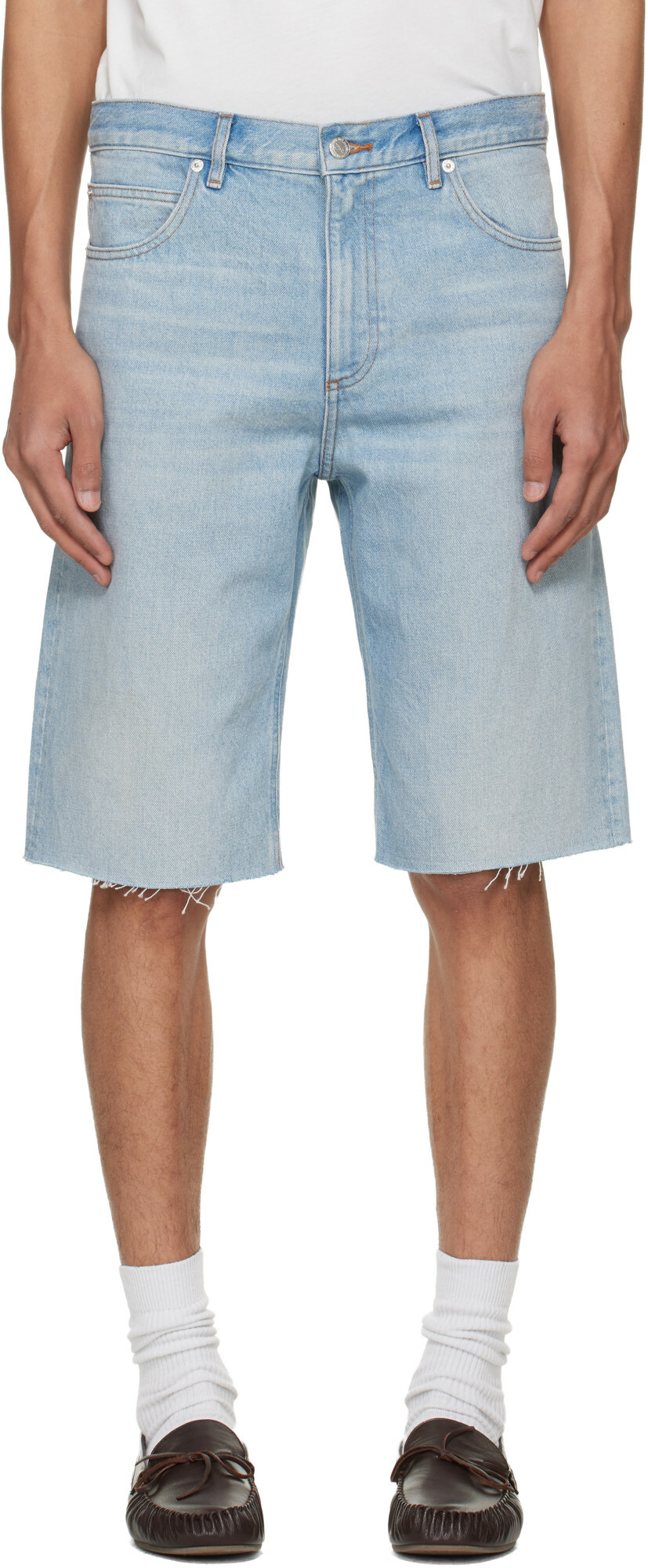 A.P.C. Blue Sam Denim Bermuda Shorts