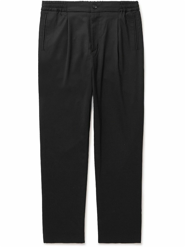 Photo: Mr P. - Tapered Twill Trousers - Black