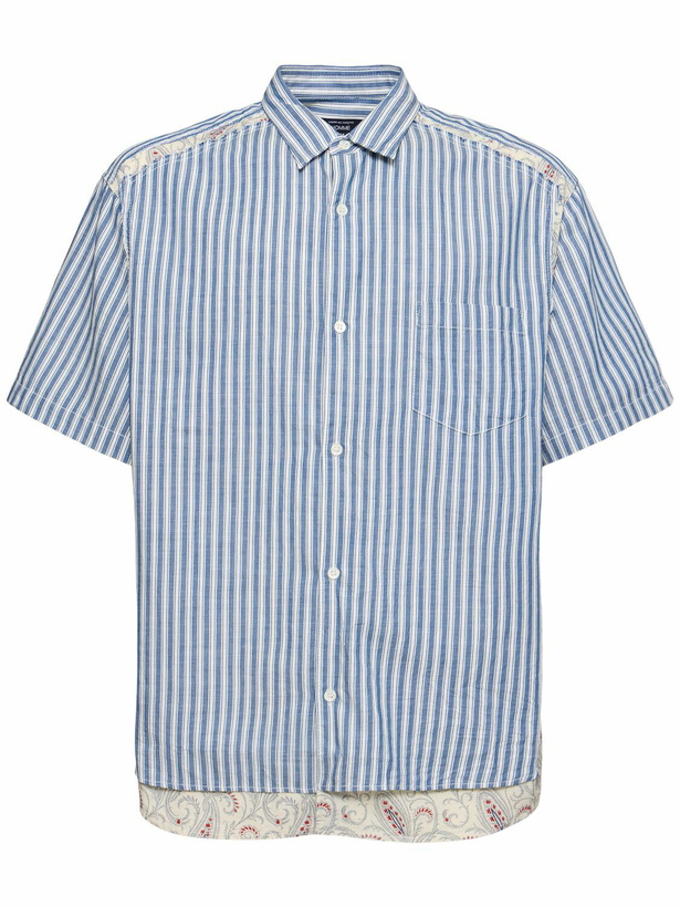 Photo: COMME DES GARÇONS HOMME Cotton Striped Layered Shirt