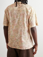YMC - Mitchum Floral-Print Cotton and Linen-Blend Shirt - Pink