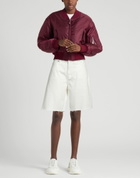 Halfboy Womens Denim shorts in White